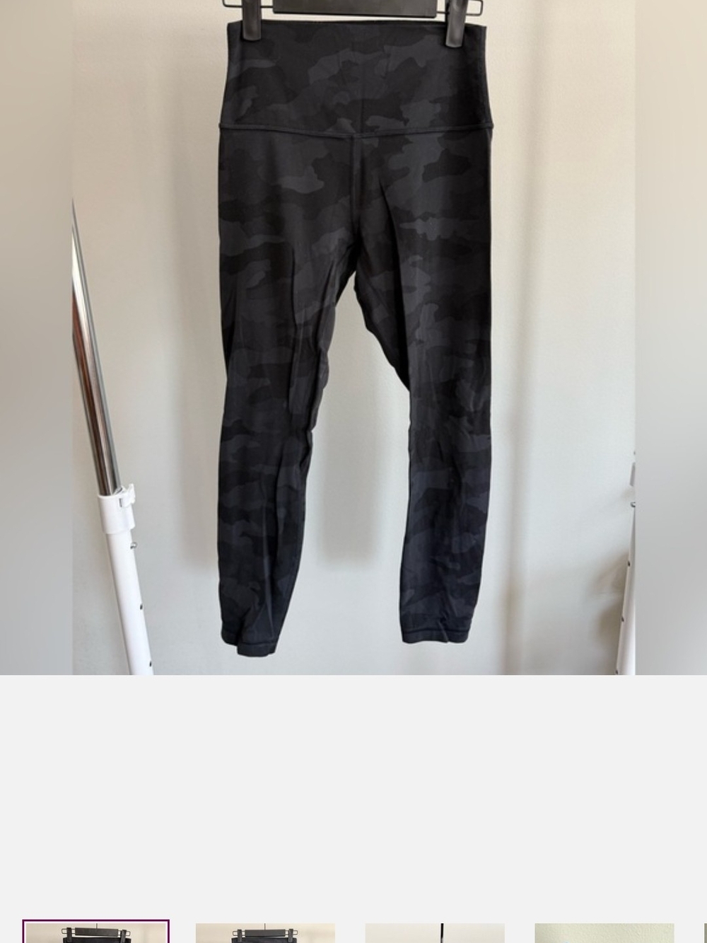 lululemon athletica Black Camo High-Rise Leggings Medium